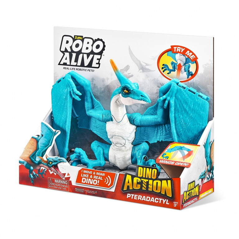 ZURU Robo Alive Figurka interaktywna Dino Action seria 1 - Pterodaktyl
