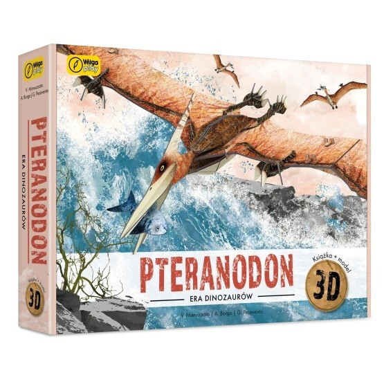 Książka i Puzzle 3D Pteranodon