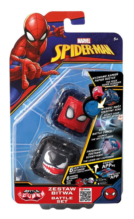 Cobi Gra Battle Cubes Spiderman 2 kości, 6 żetonów 5+